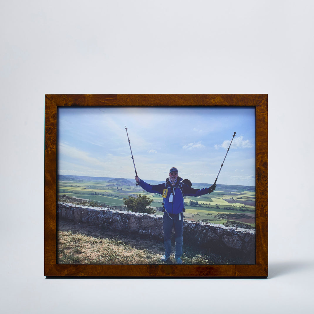 Burl Wood Tabletop Frame: 9x11