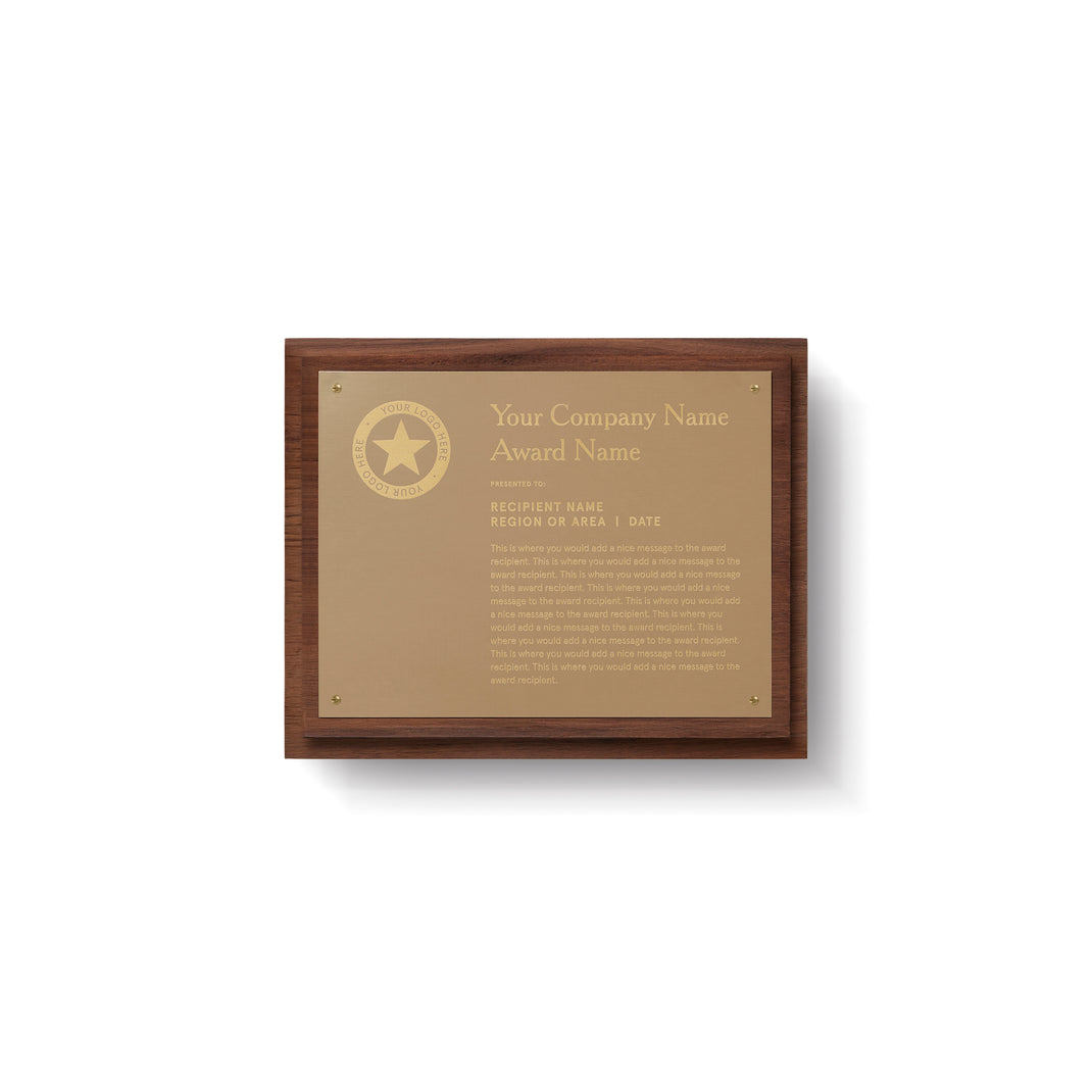 The Award Plaque